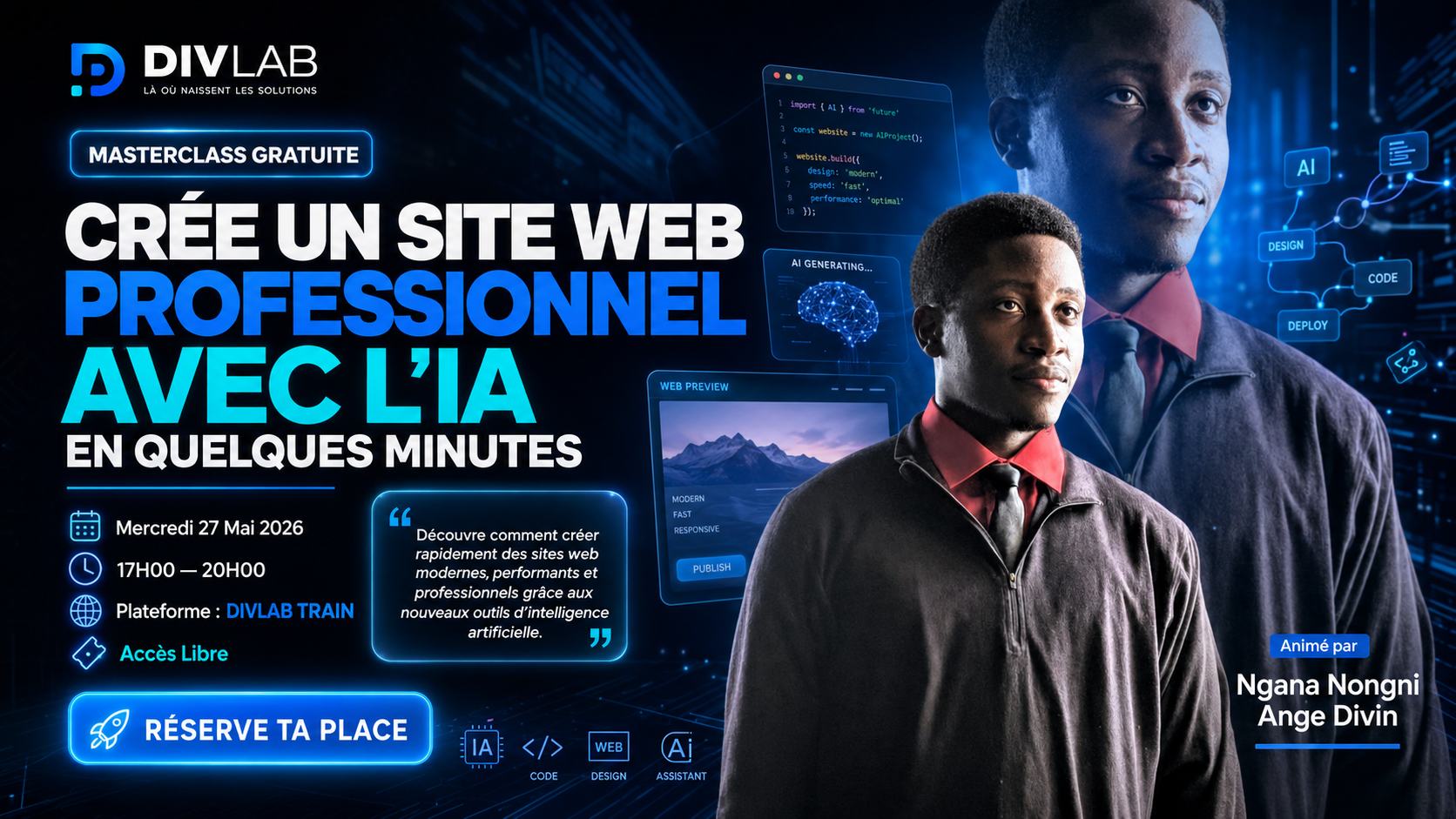 CRÉE TON SITE WEB PROFESSIONNEL EN QUELQUES MINUTES GRÂCE À L’IA
