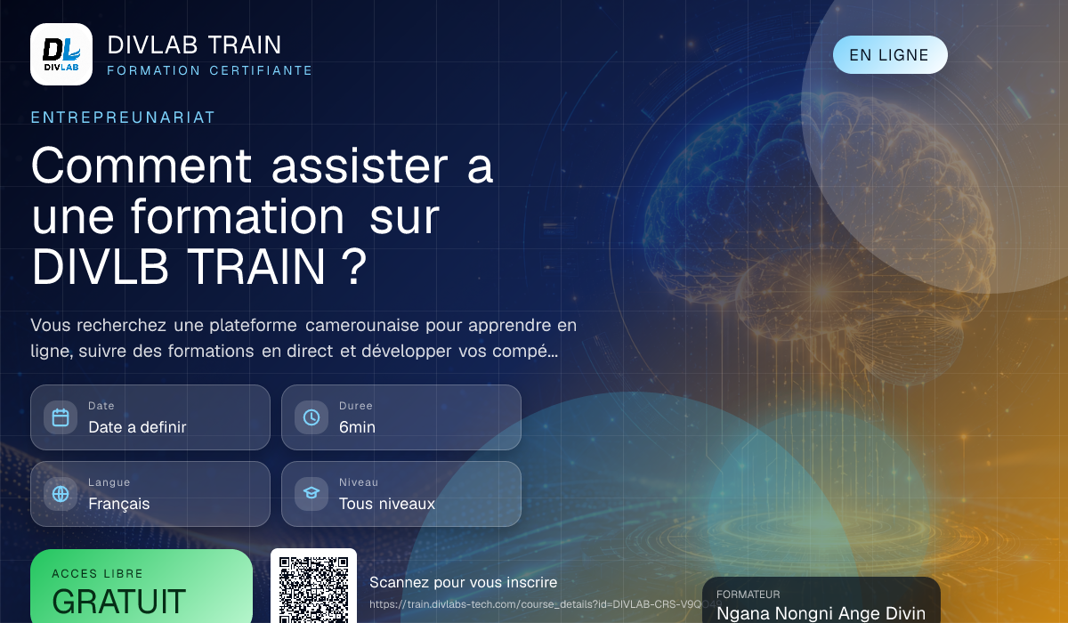 Comment assister a une formation sur DIVLB TRAIN ?
