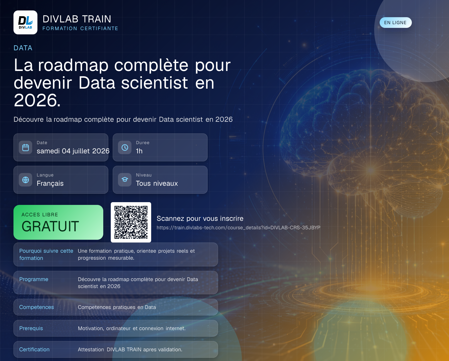 La roadmap complète pour devenir Data scientist en 2026.