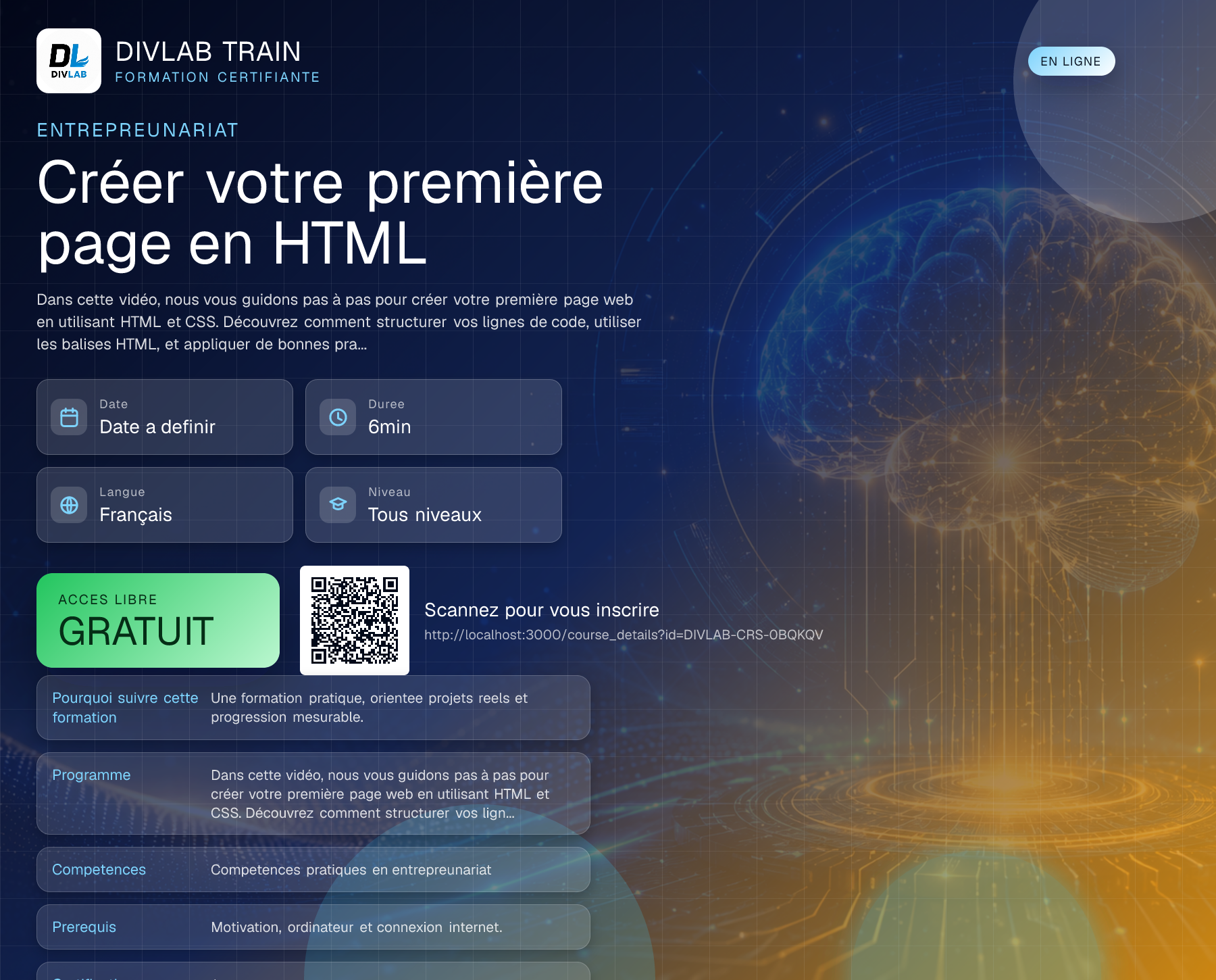 Créer votre première page en HTML