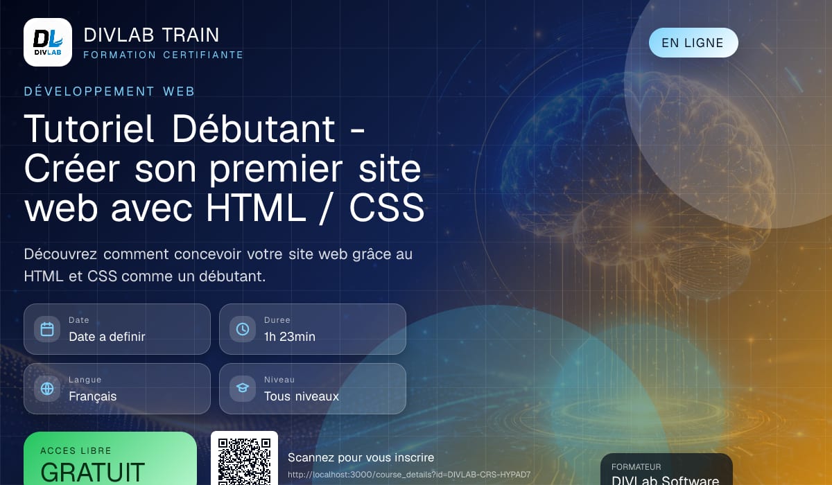 Tutoriel Débutant - Créer son premier site web avec HTML / CSS
