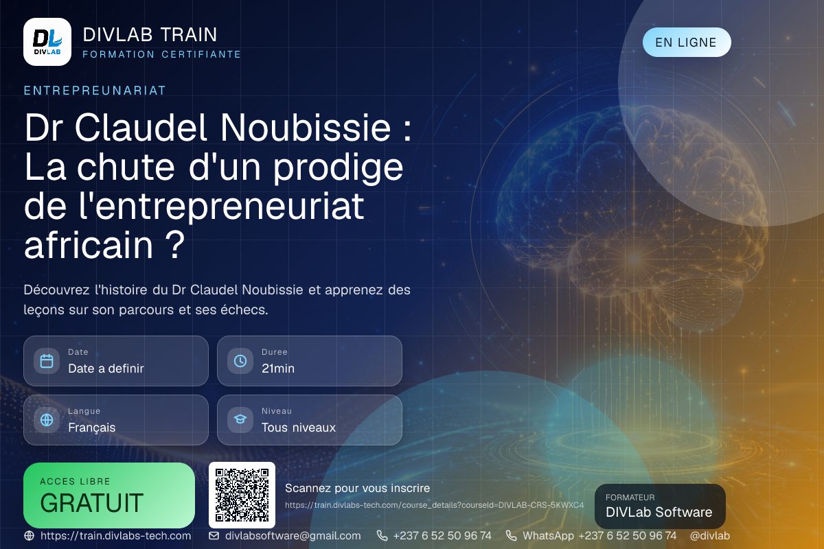 Dr Claudel Noubissie : La chute d'un prodige de l'entrepreneuriat africain ?